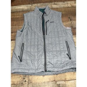 Stio Azura Puffer Vest Mens Size XL Black Jacket Full Zip Primaloft Logo(2124
